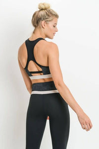 Colorblock Melange Sports Bra