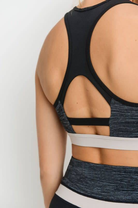 Colorblock Melange Sports Bra
