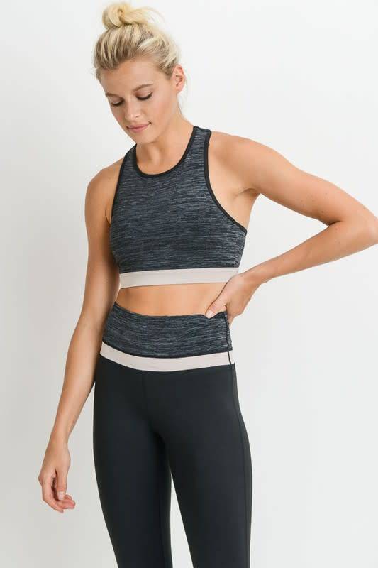 Colorblock Melange Sports Bra