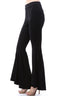 Fallon Fit and Flare Pant With Slit - Black