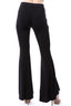 Fallon Fit and Flare Pant With Slit - Black