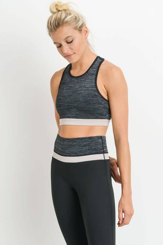 Colorblock Melange Sports Bra