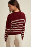 Striped Drop Shoulder Lightweight Sweater