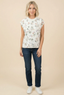 Floral Sleeveless Knit Top