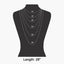 Gold Paperclip Chain Pearl Drop Lariat Necklace: TT