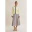 Cottage Garden Wool Blend Floral Placket Sweater Cardigan: OATMEAL