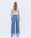 Mia High Rise Cuffed Wide Jeans