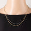 Gold Layered Ball Station Chain Necklace: TT