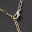 Gold Paperclip Chain Pearl Drop Lariat Necklace: TT