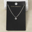 Oval Bezel Cz Solitaire Pendant Necklace: GOLD