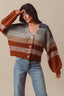 Multi Color Stripe Sweater Cardigan