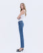 WINNIE HIGH RISE MEDIUM DARK WASH SLIM STRAIGHT JEANS