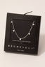 Secret Box Gold Dipped Cz Disc Charms Necklace: GD
