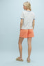 Contrast Striped Knit Top - White/Blue