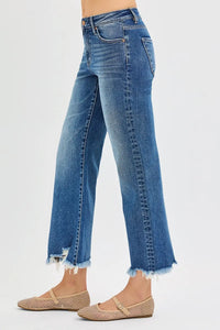 Tatum Mid Rise Crop Straight Jean