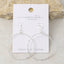 18K Gold Dipped Circle Dangle Hoop Earrings: GD