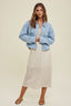 Cotton Denim Shirt With Pockets - Light