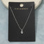 Dainty Teardrop Bezel Cz Pendant Necklace: GOLD