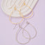 Handmade Thin Teardrop Cutout Earrings: G