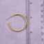 Bezel Set Cz Hoop Earrings: G