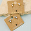 Mini Triple Rhinestone Stud Earring: G