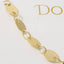 18K Gold Dipped Oval Disc Station Necklace: RH