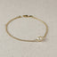 18k Gold Filled Solitaire Baroque Pearl Bracelet
