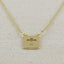 18k Gold Filled Cross Plate Necklace