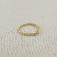 18kGold Filled Birthstone Rings