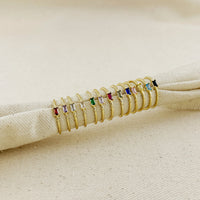 18kGold Filled Birthstone Rings