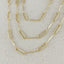18k Gold Filled Paperclip & Straw Chain