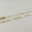 18k Gold Filled Paperclip & Straw Chain