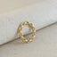 18k Gold Filled Double Link Chain Band Ring