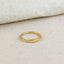 18k Gold Filled Slim Flat Top Band Ring