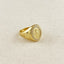 18k Gold Filled Lady Of Grace CZ Signet Ring