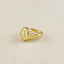 18k Gold Filled Lady Of Grace Signet Ring