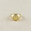 18k Gold Filled Lady Of Grace Signet Ring