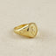 18k Gold Filled Lady Of Grace Signet Ring