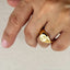 18k Gold Filled Lady Guadalupe Signet Ring