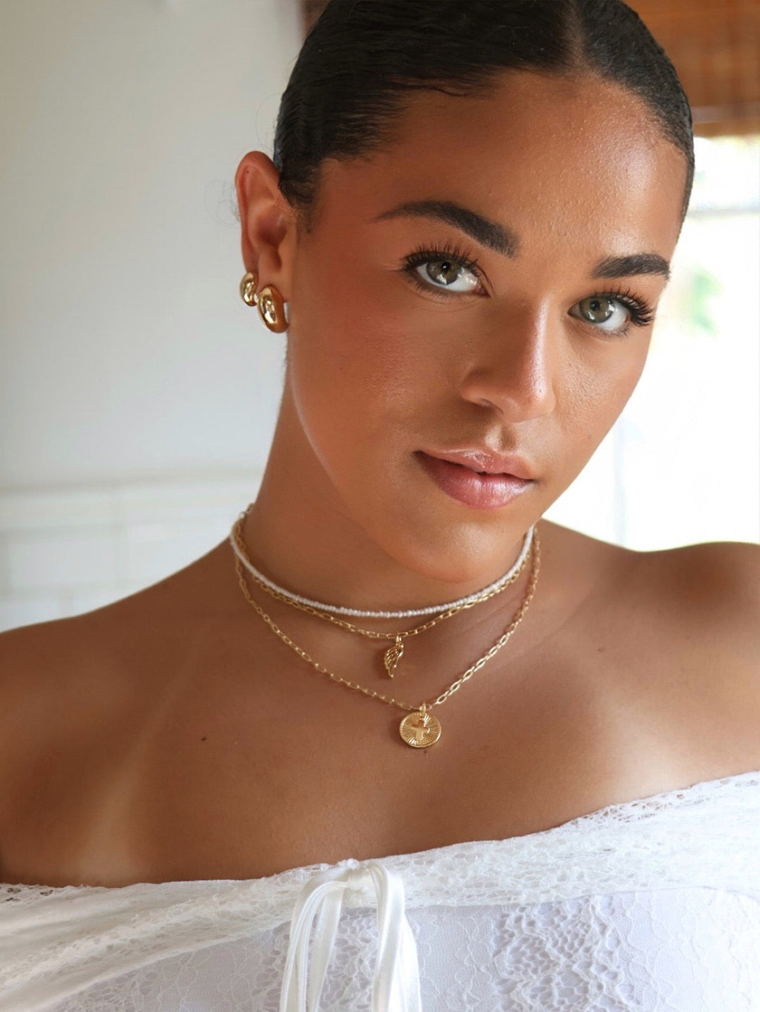 18k Gold Filled Angel Wing Necklace