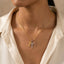 Triple Cross Pendant Necklace: S