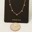 Dainty Mini Disc Station Necklace: G
