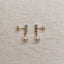 18k Gold Filled Drop Pearl Earrings