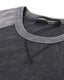 Athletic Fit Retro Contrast Raglan Tee - Charcoal