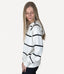 Turner Hoodie - Ivory Black Stripe