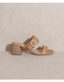 Nicole Buckle Block Heel - Nude