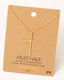 Metallic Cross Necklace