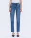 WINNIE HIGH RISE MEDIUM DARK WASH SLIM STRAIGHT JEANS