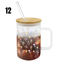 16oz Coffee Mug With Bamboo Lid & Straw