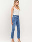 Odette High Rise Ankle Slim Straight Jeans